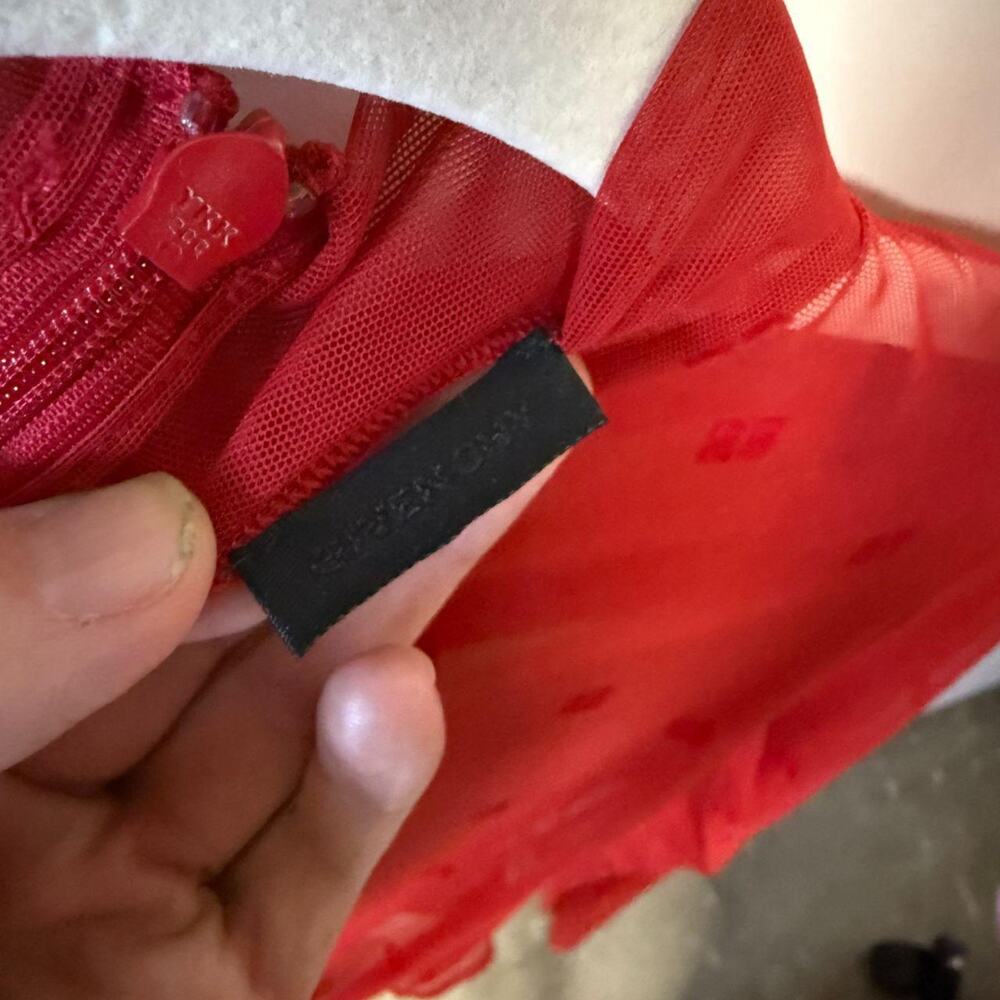 Jacquard Givenchy Red Leotard - Picture 5 of 6